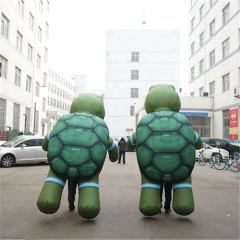 Cartoon Turtle Inflatable Mascot, Promotional Tortoise Outfit for Ocean & Kids Parties