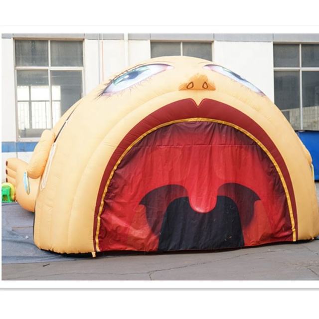 Giant Cartoon Face Inflatable Tent, Funny Head-Shaped Air Structure for Events & Parties