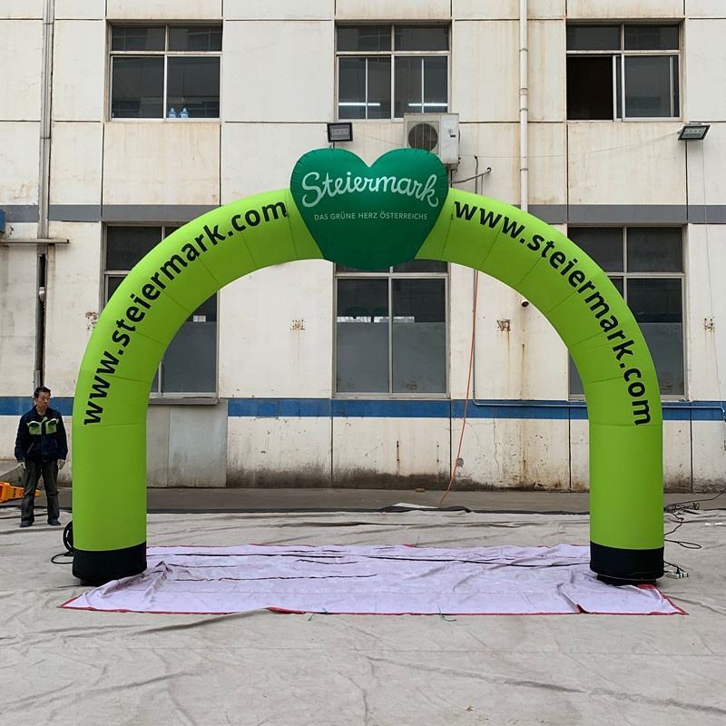 LED Light Inflatable Advertising Arch, Glowing Custom Logo Arch for Events & Promotions