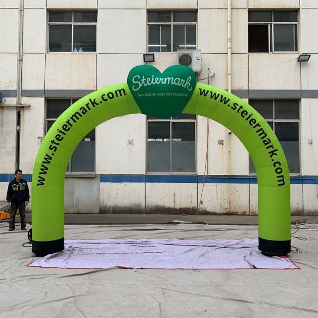 LED Light Inflatable Advertising Arch, Glowing Custom Logo Arch for Events & Promotions