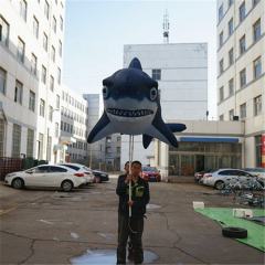 Handheld Inflatable Shark, Portable Shark Puppet for Parades & Ocean Themed Events