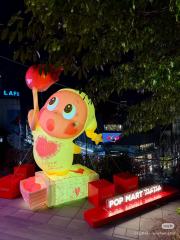 Customized Inflatable Pink Dinosaur Art Installation for Commercial Decoration, Mall Advertising & Large Scale Events