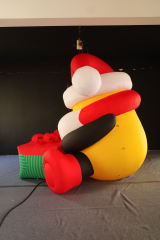 Large Realistic Inflatable Santa Statue Custom Xmas Figure for Shopping Mall Commercial Advertising Display