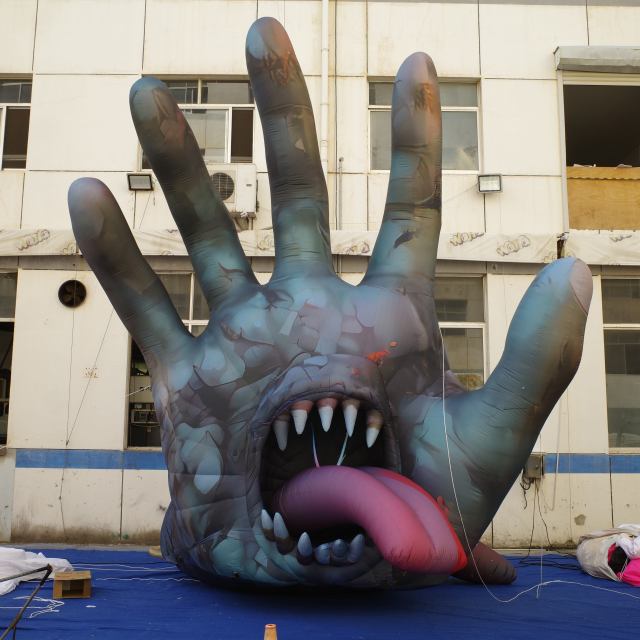 Large Simulated Inflatable Scary Ghost Hand Sculpture for Outdoor Carnival & Commercial Advertising Display