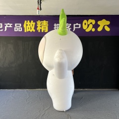 Eco Theme Inflatable Grasshead Mascot for Environmental Protection Exhibition Park & Green Activity Decor