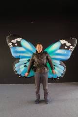 Custom Inflatable Large Butterfly Wings Costume for Themed Event Amusement Park Character Performance