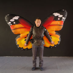 Custom Inflatable Large Butterfly Wings Costume for Themed Event Amusement Park Character Performance