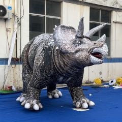 High Simulation Inflatable Triceratops Dinosaur for Dinosaur Theme Park Museum & Shopping Mall Event Decor