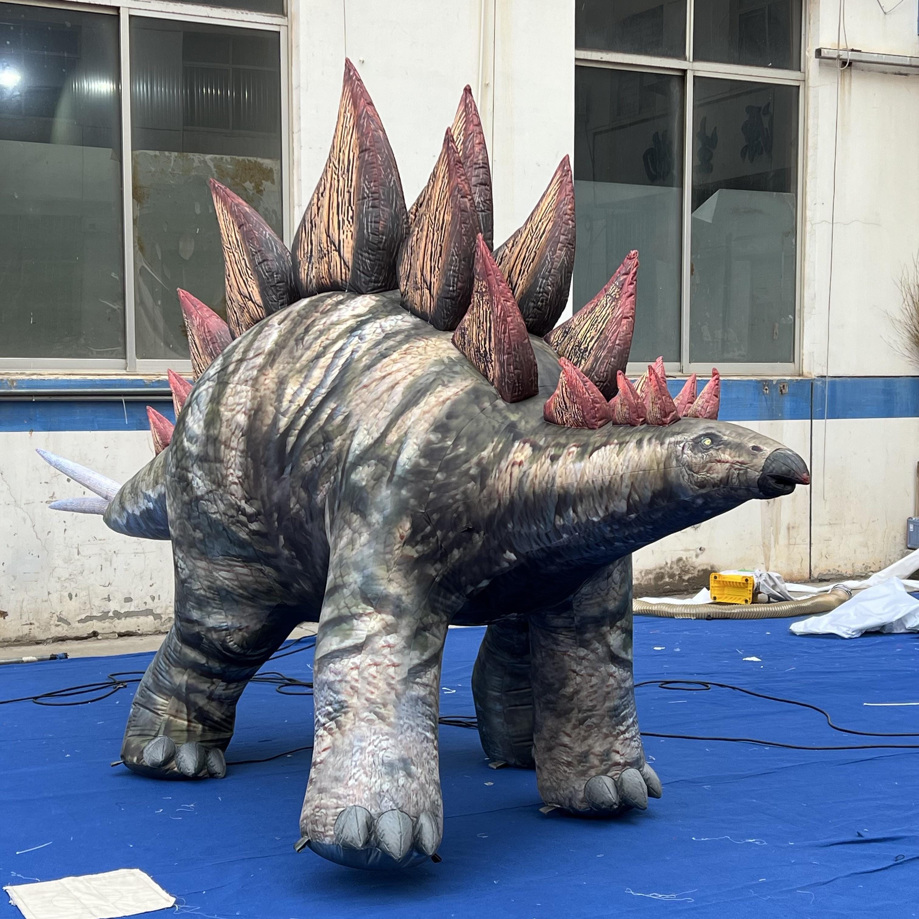 Commercial Grade Inflatable Simulated Stegosaurus Dinosaur Giant Mascot for Theme Park & Exhibition Decor