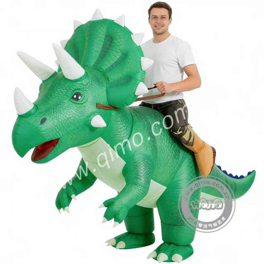 3D Realistic Inflatable Dinosaur Mascot Costume Wearable TRex Suit for Outdoor Themed Event Advertising