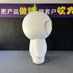 Eco Theme Inflatable Grasshead Mascot for Environmental Protection Exhibition Park & Green Activity Decor