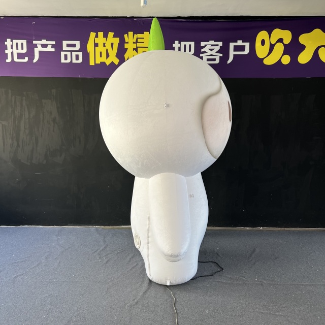 Eco Theme Inflatable Grasshead Mascot for Environmental Protection Exhibition Park & Green Activity Decor