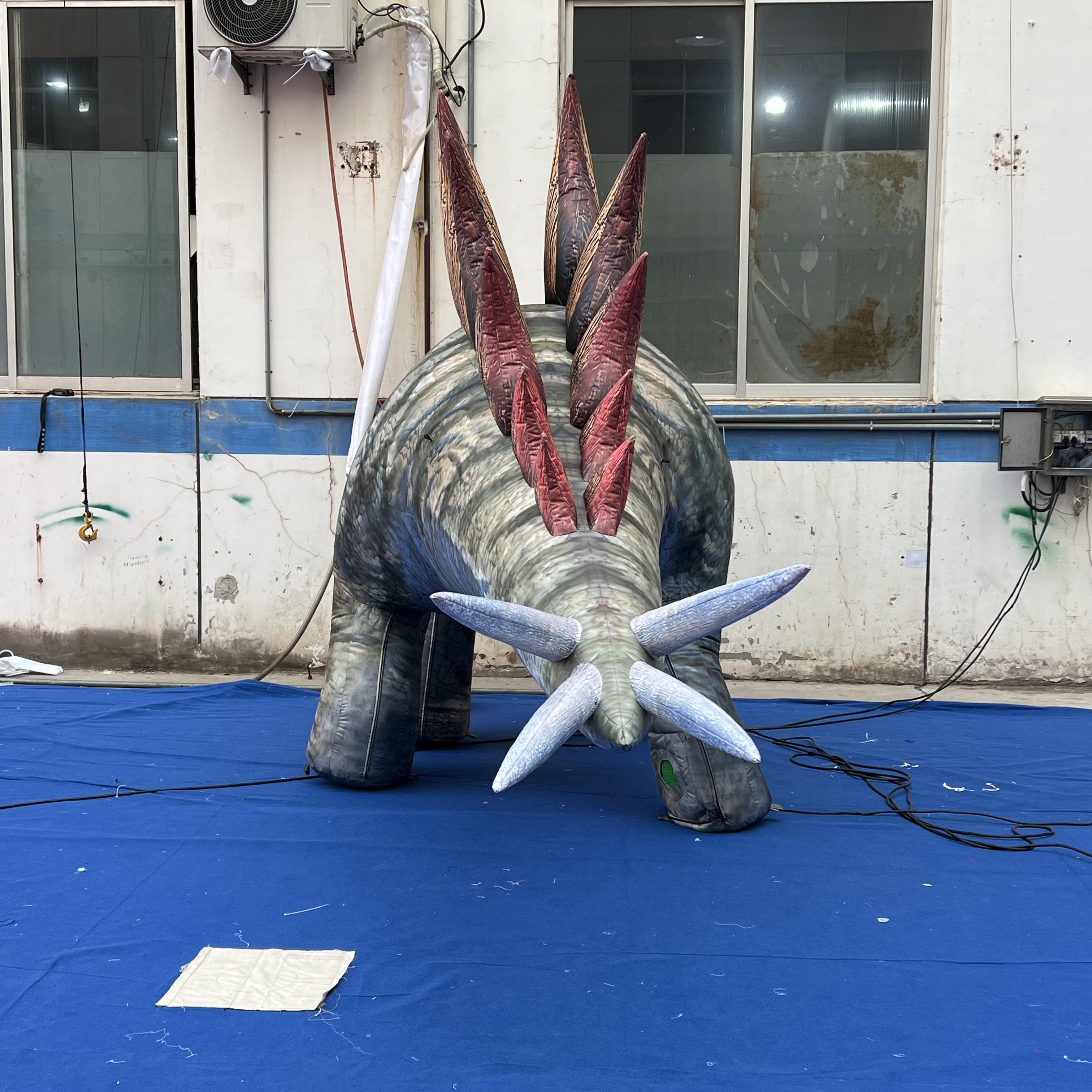 Commercial Grade Inflatable Simulated Stegosaurus Dinosaur Giant Mascot for Theme Park & Exhibition Decor