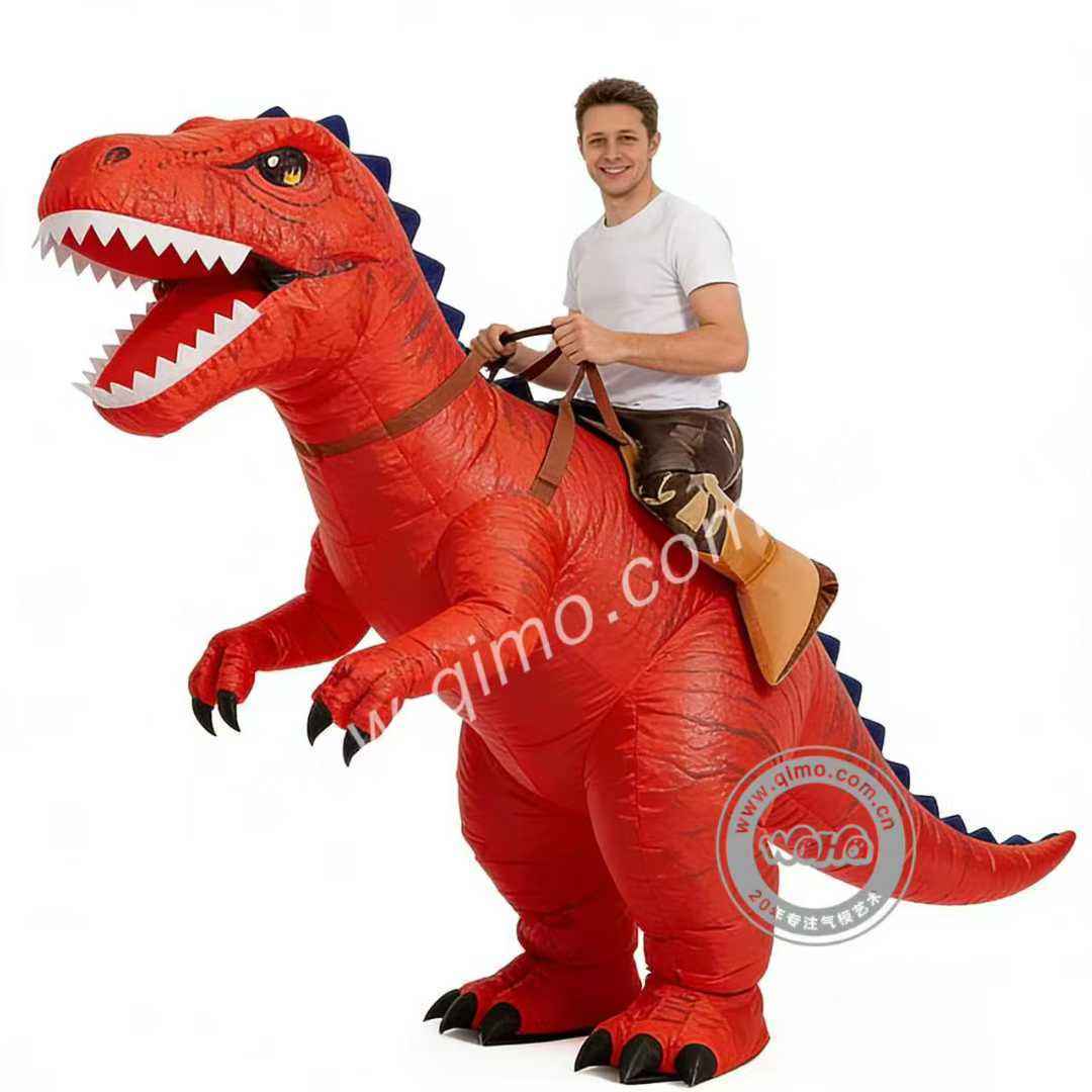 3D Realistic Inflatable Dinosaur Mascot Costume Wearable TRex Suit for Outdoor Themed Event Advertising