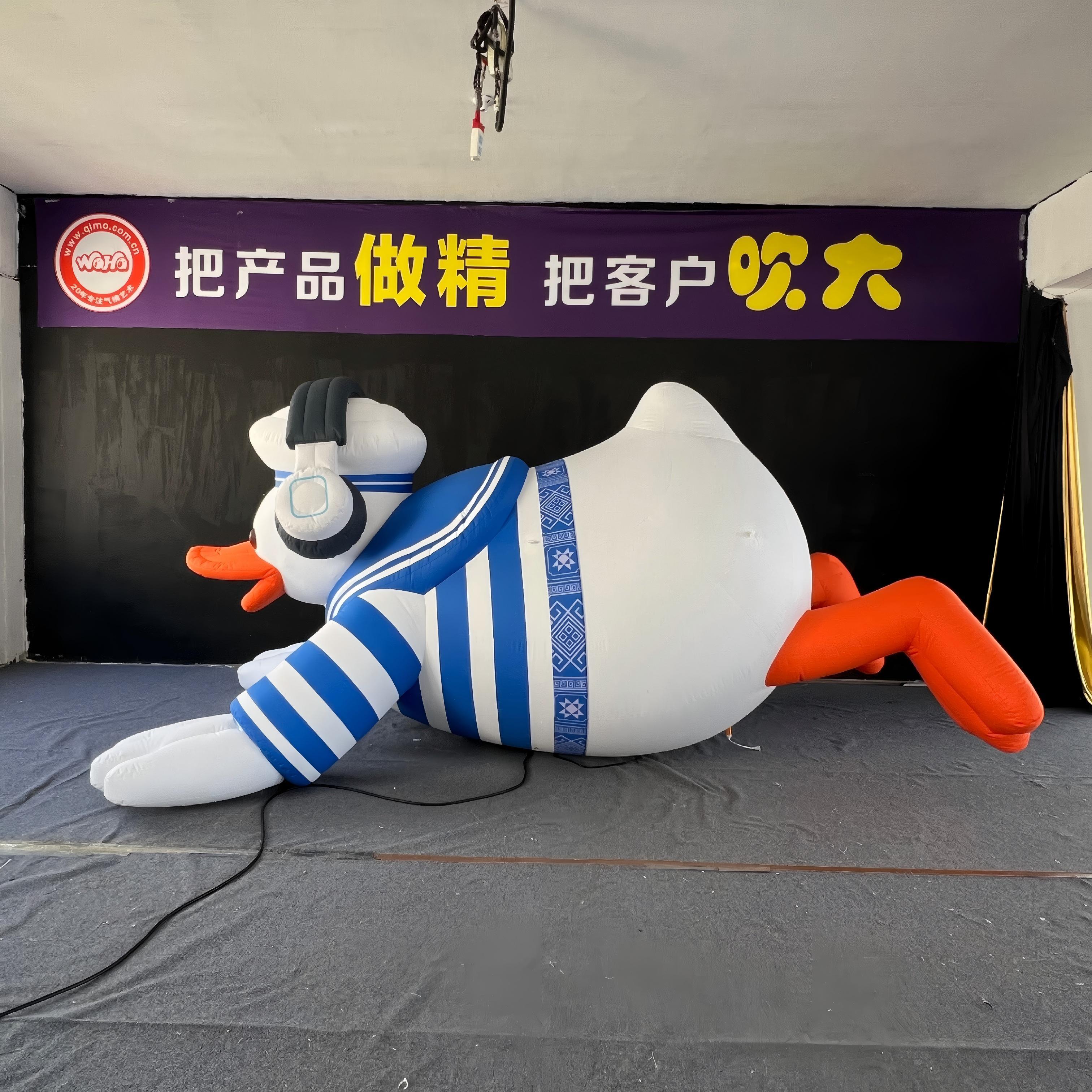 Custom Printed Inflatable Lying Duck Mascot | Inflatable Factory for Opening Ceremony,  Outdoor Commercial Display