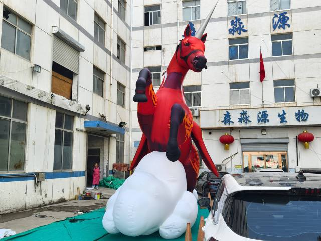 Commercial Grade Lifelike Inflatable Giant Flying Winged Horse | Inflatable Factory for Holiday Event,  Park Installation