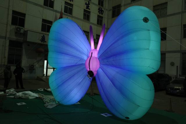 Commercial Grade Lifelike Inflatable Giant Hanging Butterfly | Inflatable Factory for Theme Park,  Ceiling Decoration