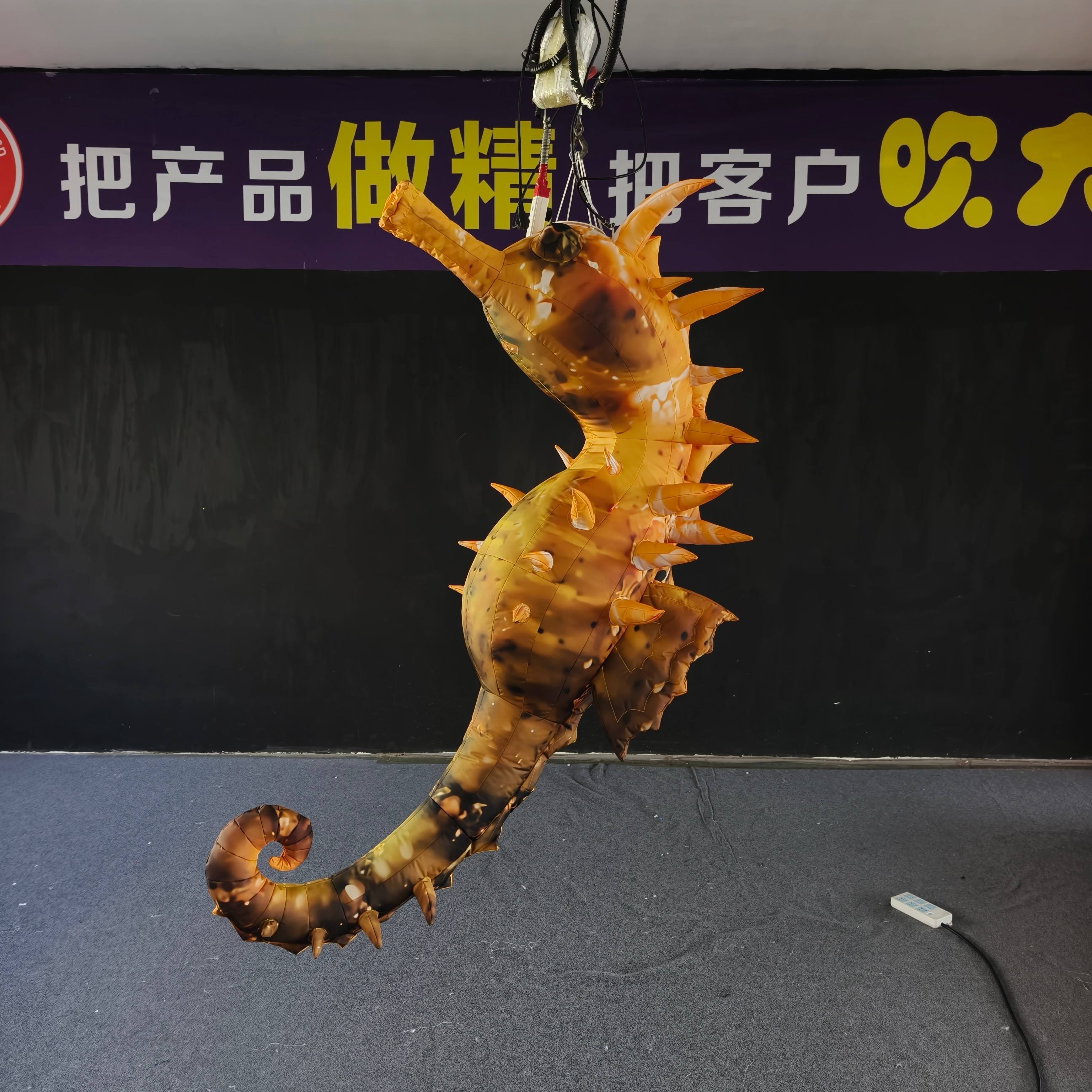 Commercial Grade Lifelike Inflatable Giant Suspended Seahorse | Inflatable Factory for Aquarium,  Holiday Ceiling Display