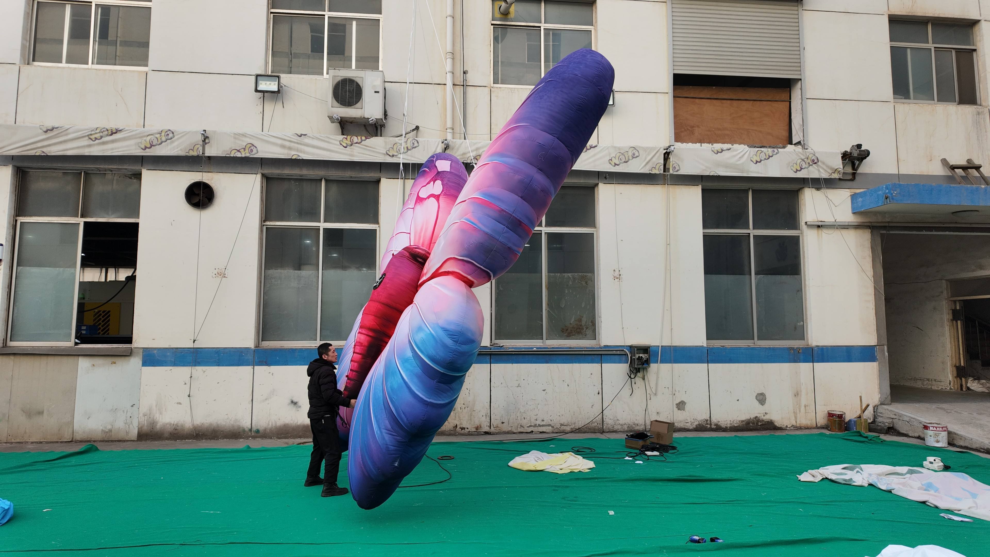 Commercial Grade Lifelike Inflatable Giant Hanging Butterfly | Inflatable Factory for Theme Park,  Ceiling Decoration