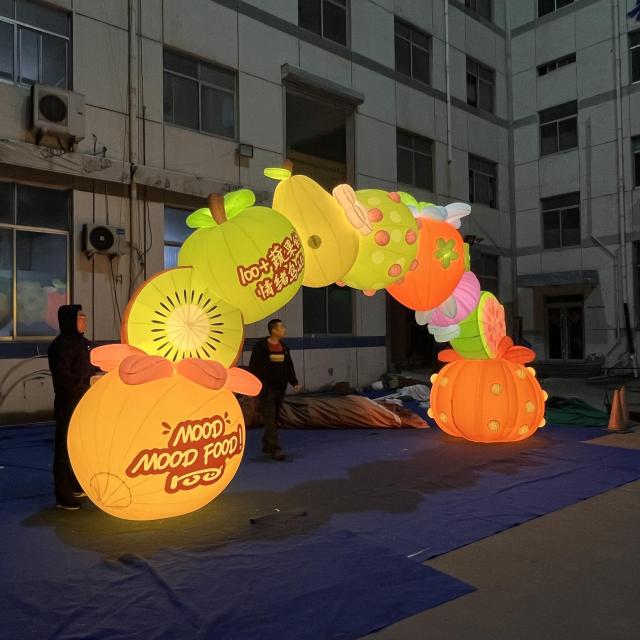 Waterproof Giant Light up Inflatable Fruit Arch | Inflatable Factory for Amusement Park, Farm Park & Holiday Carnival Display