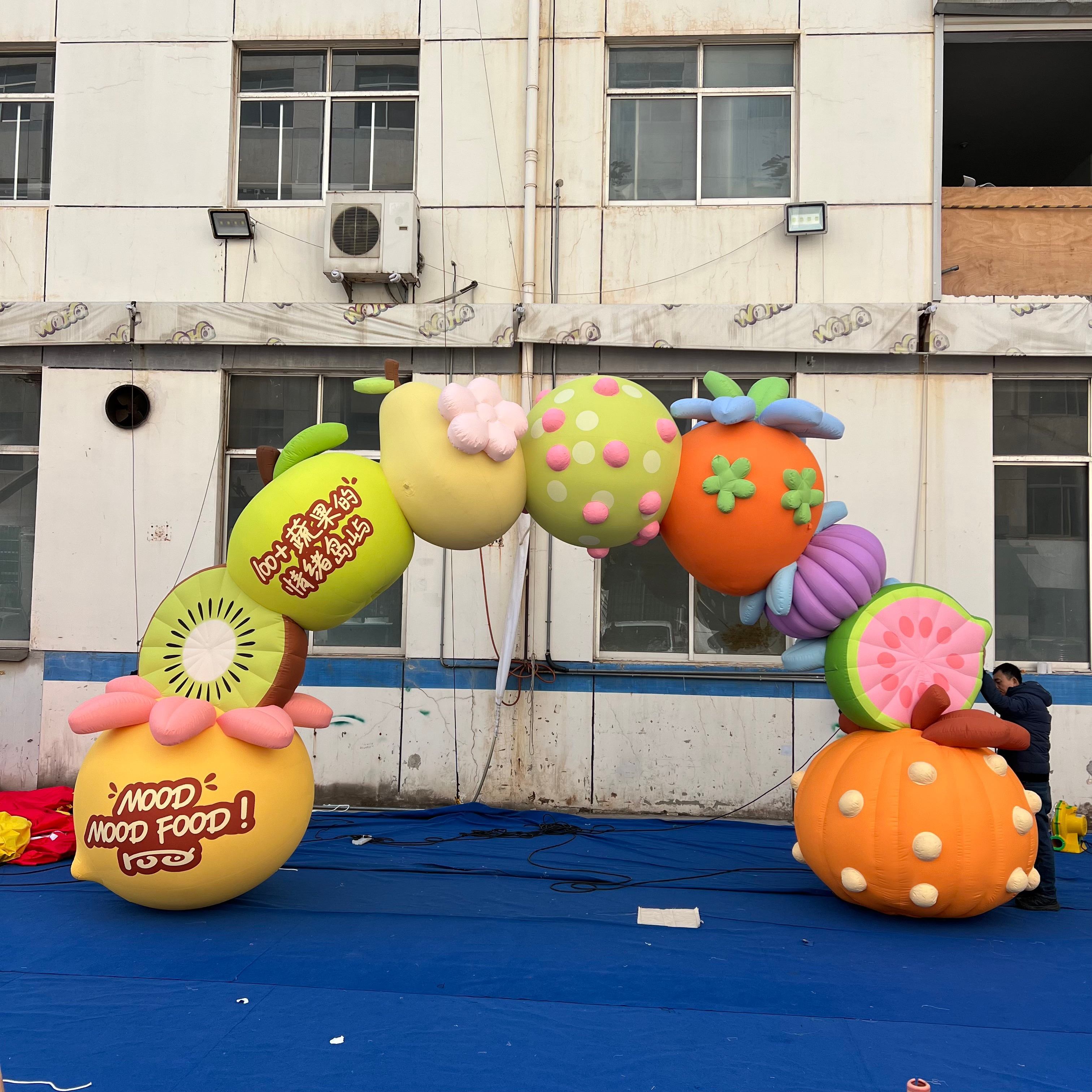 Waterproof Giant Light up Inflatable Fruit Arch | Inflatable Factory for Amusement Park, Farm Park & Holiday Carnival Display