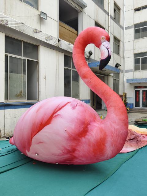 Custom Printed Inflatable Lifelike Flamingo Mascot | Inflatable Factory for Opening Ceremony, Wedding & Brand Promotion Event