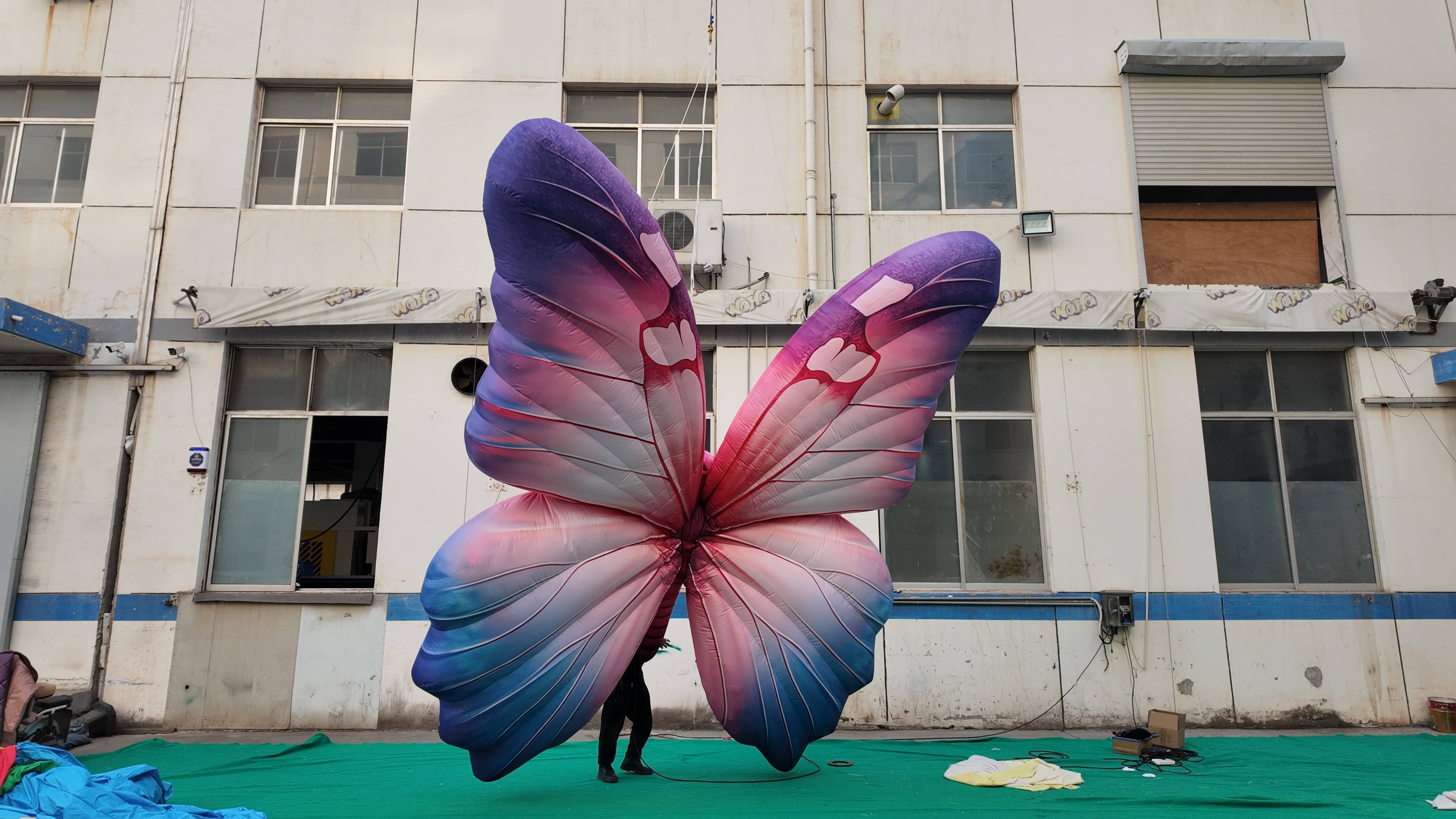 Commercial Grade Lifelike Inflatable Giant Hanging Butterfly | Inflatable Factory for Theme Park,  Ceiling Decoration
