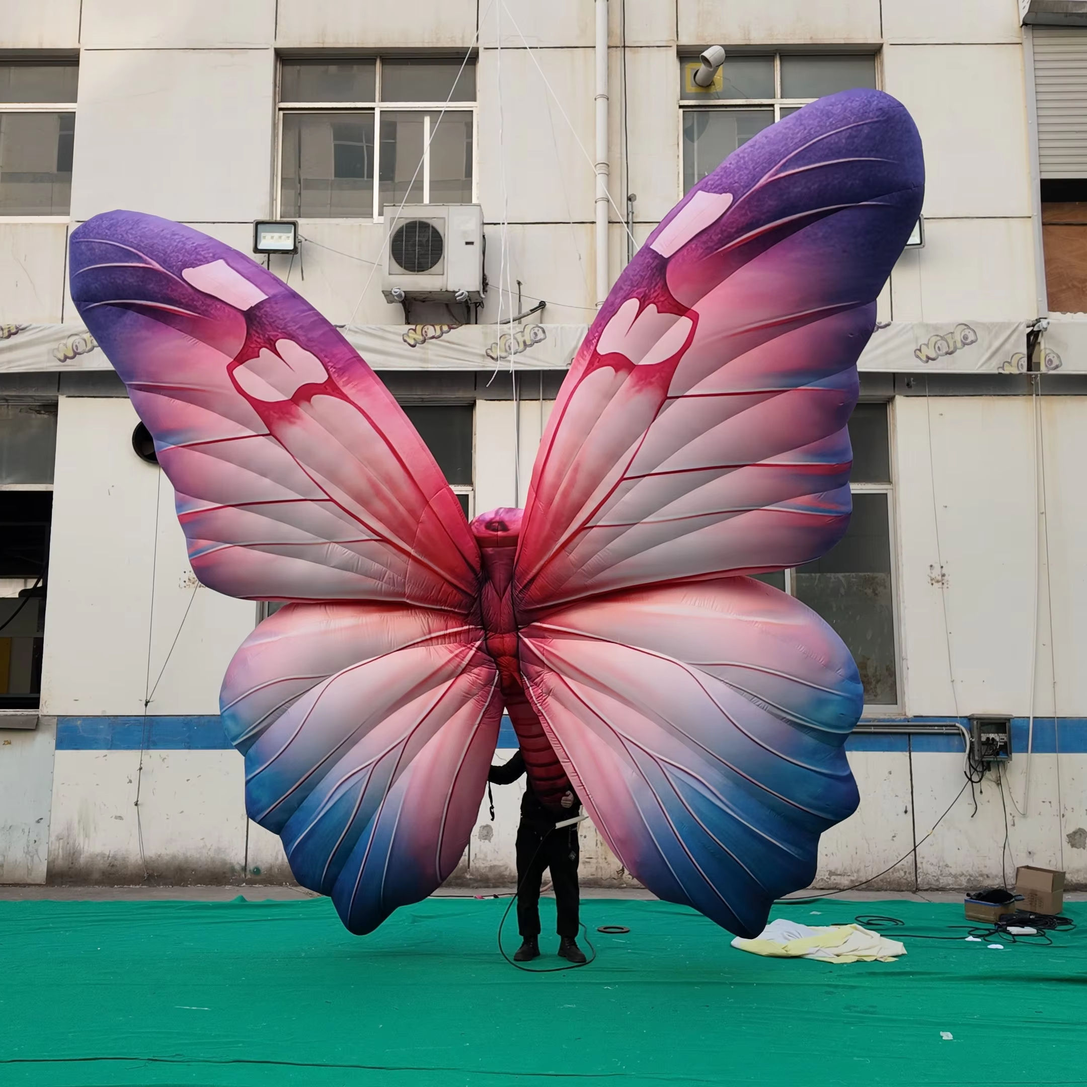 Commercial Grade Lifelike Inflatable Giant Hanging Butterfly | Inflatable Factory for Theme Park,  Ceiling Decoration