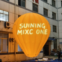 Inflatable Hot Air Balloon with LED Light Custom Design OEM Durable PVC for Night Event Commercial Display