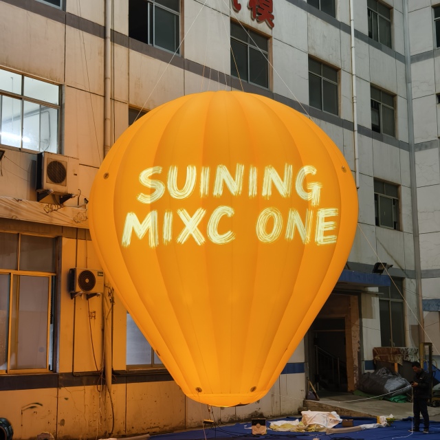Inflatable Hot Air Balloon with LED Light Custom Design OEM Durable PVC for Night Event Commercial Display
