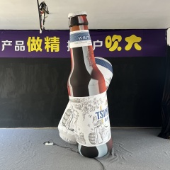 Inflatable Beer Bottle Advertising Balloon Custom Design OEM Durable PVC for Brand Promotion Event Display
