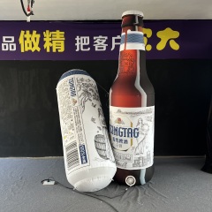 Inflatable Beer Bottle Advertising Balloon Custom Design OEM Durable PVC for Brand Promotion Event Display