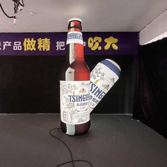 Inflatable Beer Bottle Advertising Balloon Custom Design OEM Durable PVC for Brand Promotion Event Display