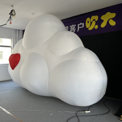 Inflatable Cloud with LED Light Custom Design OEM Durable PVC for Night Event Commercial Display