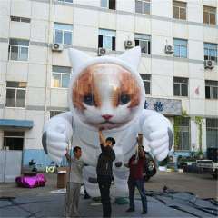 Custom Astronaut Cat Inflatable Decoration for Mall Display Decoration | Professional Inflatable Factory Manufacturer