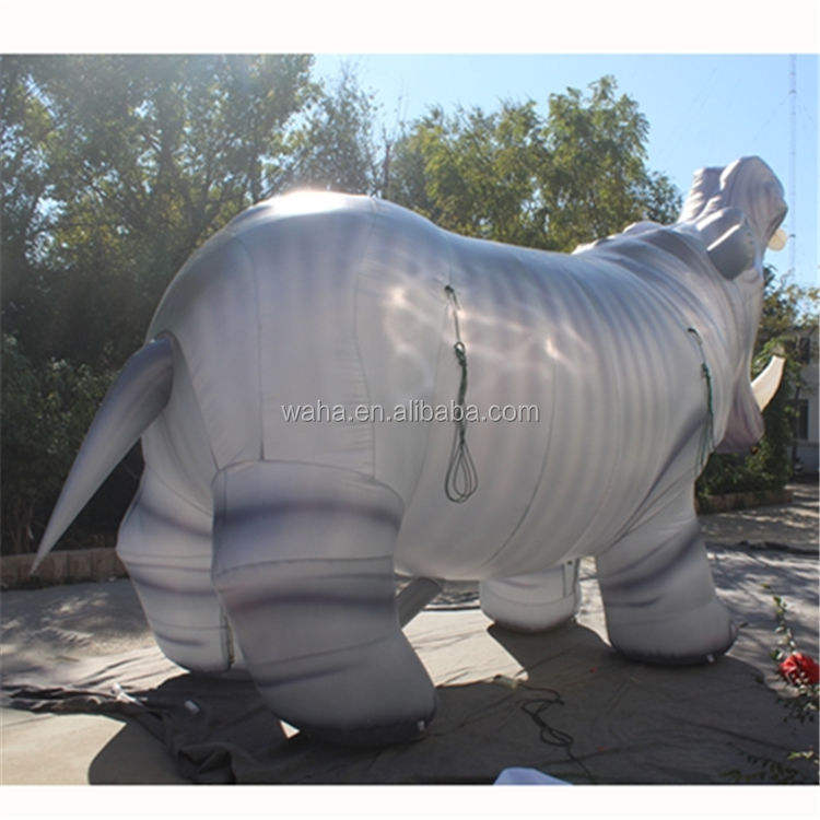 Outdoor Inflatable Hippo Prop Meichen Park Event Decoration Inflatable Factory Direct Supply