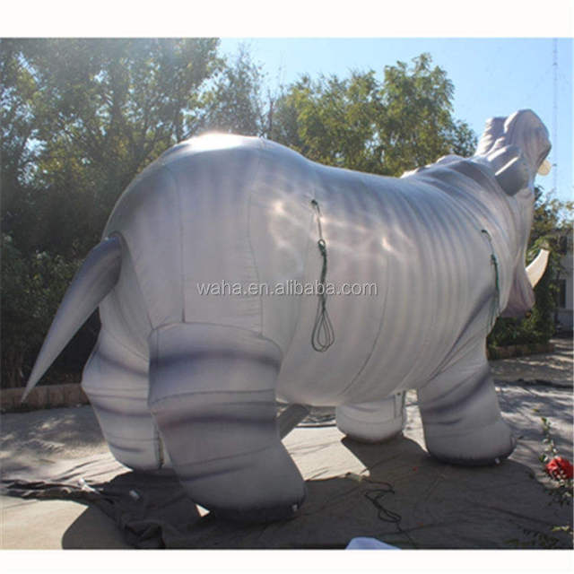 Outdoor Inflatable Hippo Prop Meichen Park Event Decoration Inflatable Factory Direct Supply