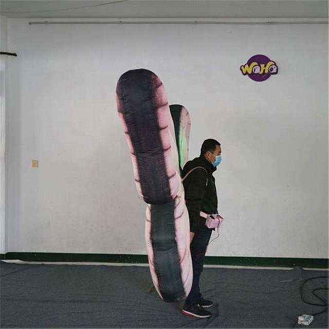Glowing Inflatable Butterfly Costume Meichen Carnival Parade Entertainment Inflatable Factory Direct Supply