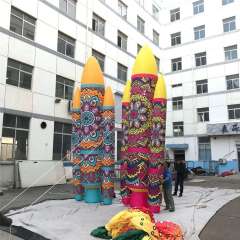 Inflatable Space Rocket Prop Meichen Exhibition Event Advertising Inflatable Factory Direct Supply