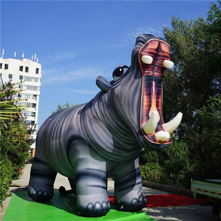 Inflatable Hippo Decoration Meichen Outdoor Event Display Advertising Inflatable Factory Direct Supply