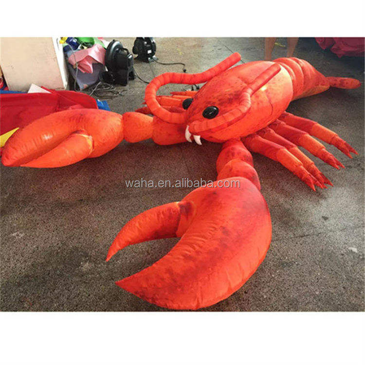 LED Illuminated Lobster Inflatable Sculpture for Mall Display Decoration | OEM Inflatable Factory