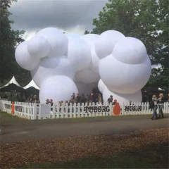 Hanging Inflatable Pink Glowing Cloud Decoration Meichen Ceiling Event Inflatable Factory Direct Supply