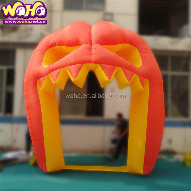 Giant Inflatable Halloween Pumpkin Arch Meichen Festival Event Decoration Inflatable Factory Direct Supply