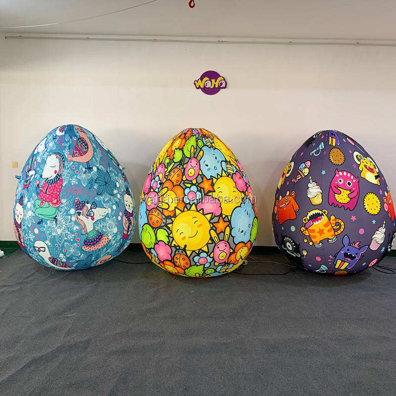 LED Inflatable Easter Egg Decoration Light up Meichen Festival Event Advertising Inflatable Factory Direct Supply