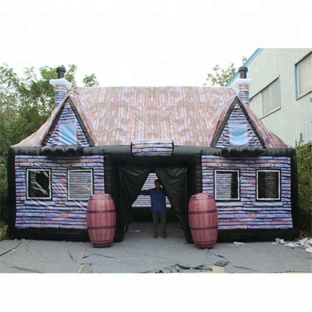 Giant Inflatable Log Cabin Model Meichen Exhibition Event Decoration Inflatable Factory Direct Supply