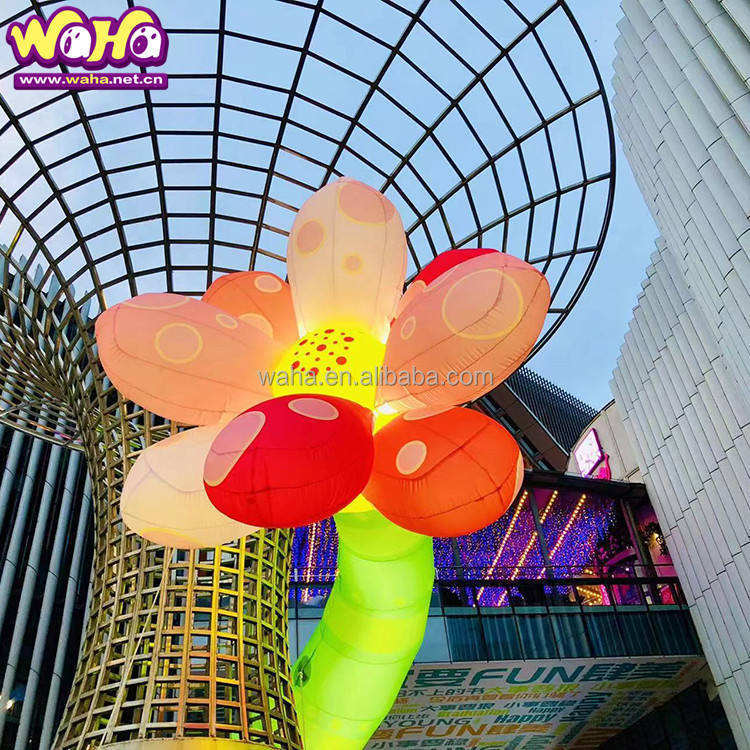 LED Inflatable Flower Bush Light up Decoration Meichen Night Event Advertising Inflatable Factory Direct Supply