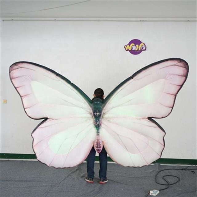 Glowing Inflatable Butterfly Costume Meichen Carnival Parade Entertainment Inflatable Factory Direct Supply