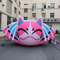 Giant Cute Smiling Cat Inflatable Sculpture for Event Display Decoration | OEM Inflatable Factory