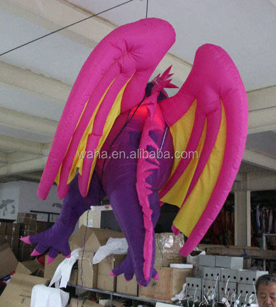 Hanging Inflatable Red Fantasy Dragon Decoration Meichen Ceiling Event Display Inflatable Factory Direct Supply