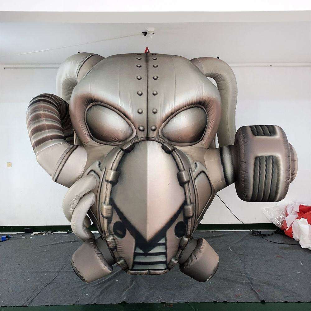 Custom Inflatable Futuristic Gas Mask Sculpture Meichen Exhibition Event Promotion Inflatable Factory Direct Supply